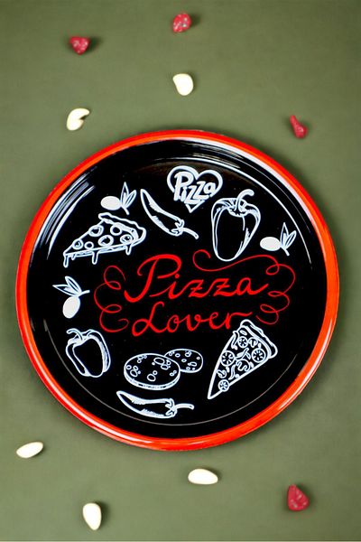 İnci Emaye 22cm Pizza Plate - Plate Cake and Serving Plate