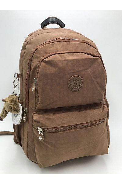 571 Collections Çanta Unisex Tan Εξαιρετικά ελαφρύ και αδιάβροχο σακίδιο πλάτης μεγάλου όγκου - Πολλαπλές τσέπες