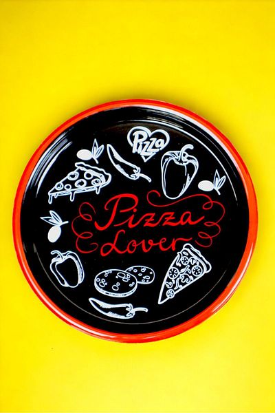 İnci Emaye 22cm Pizza Plate - Plate Cake and Serving Plate