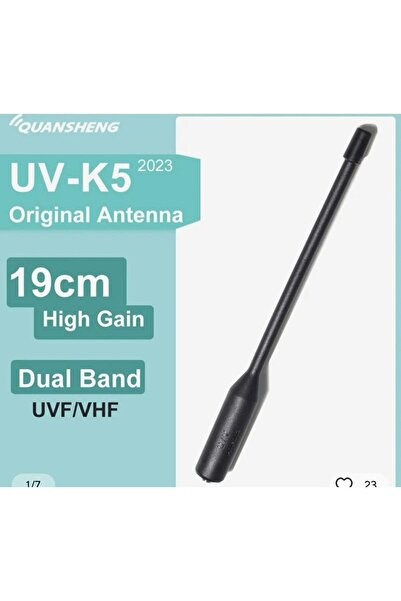 QUANSHENG uv-k5-uv-k6 19 cm dual anten
