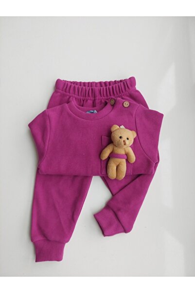 Ayıcıklı Selanik Kumaş Unisex Takım