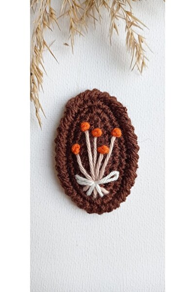 Masal Örgü Dünyası Αξεσουάρ μαλλιών με κούμπωμα με φύλλα - Αξεσουάρ μαλλιών σ...