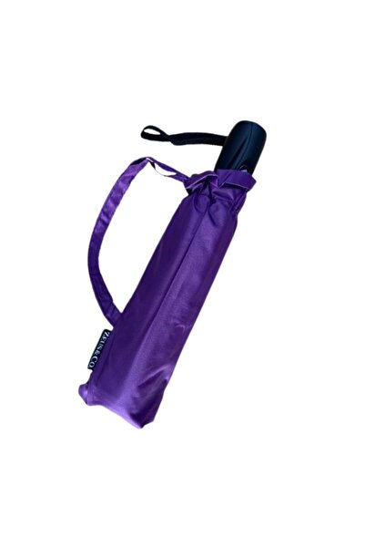 Zeus&Co. Mor Tam Otomatik Rüzgarda Kırılmayan Şemsiye