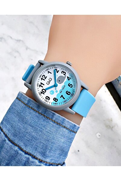 Weluxa Q&Q Kids Wristwatch - 10 Atm Waterproof, Silicone Cord