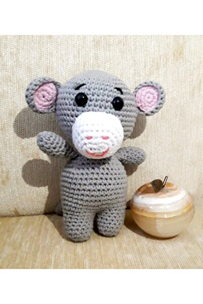 TülaysHandCraft Amigurumi Sevimli Miniklerden Maymun Sağlıklı Oyuncak El Örgüsü