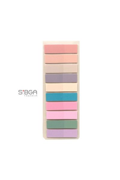 sibga tasarım Transparent Colored Postit Post-it Post ItBookmark Bookmark Postit Sticker Note Paper 200 Sheets