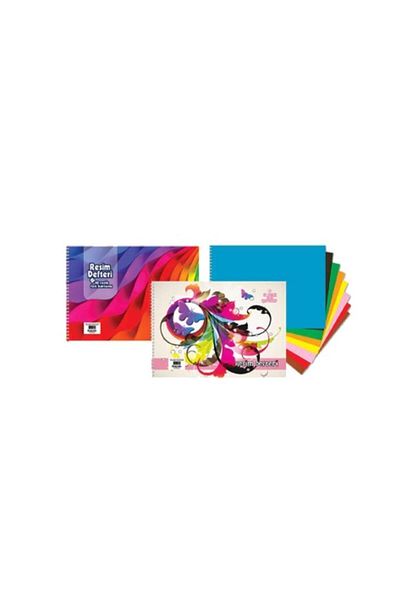KESKİN COLOR Caiet de Pictură Spiralat cu Carton Fond 25x35 Cm 10+10 Foi 301510 -99