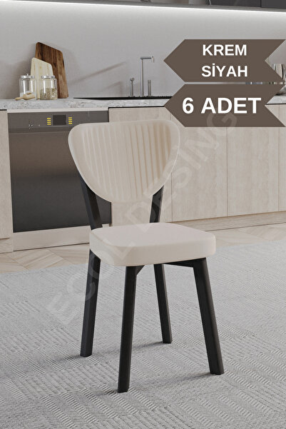 FAYMEND 6 Adet Elma Model Mutfak Sandalyesi Salon Sandalyesi Yemek Sandalyesi Cafe Restaurant Sandalyesi