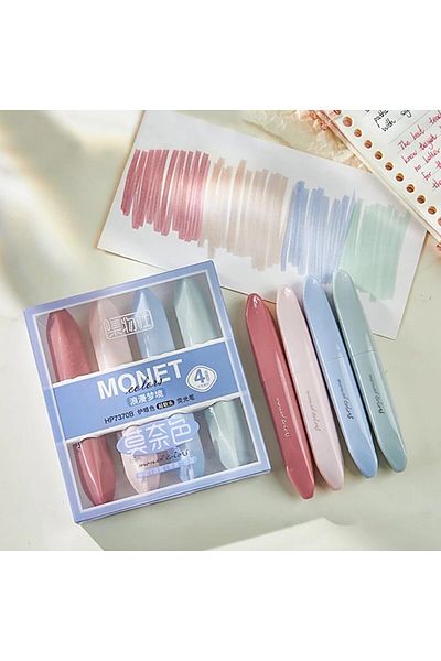 Modellino 4 Pack Pastel Minimal Mascara Monet Aesthetic Design Highlighter