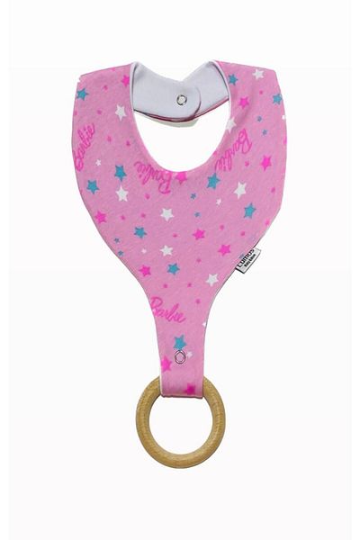 Lumos Trade Pacifier Holder Bib - 100% Cotton Fabric Pacifier Strap