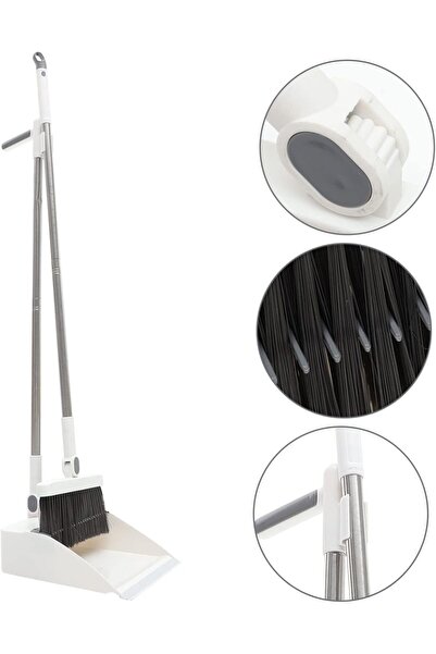 Ekostem Katlanabilir Yer Kaplamaz Tüy Toplayıcı Taraklı Süpürge Temizlik Seti