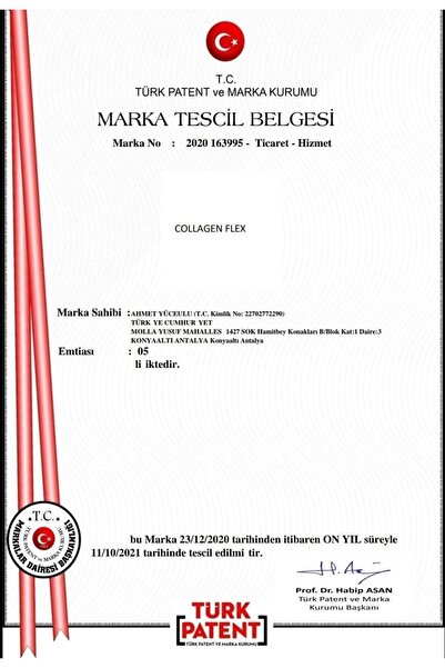Collagenflex Collagen Flex, Orjinal Ve Resmi Patentli Köpeklerde Extra Gelişim Ve Kuvvetlendirici 3 Adet.