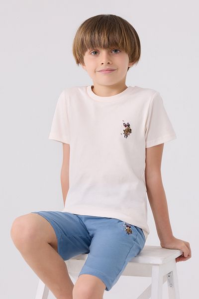 U.S. Polo Assn. Boy's White Bermuda Suit