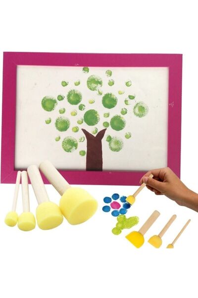 Genel Markalar Sünger Tampon 4 Farklı Boy Baskı Süngerleri