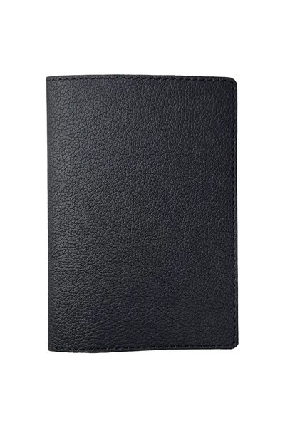 Smyrna Acar Mira Thermo Leather Unprinted Passport Cover Case Passport Holder Travel Wallet Black