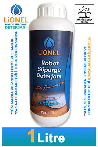 Lionel Robot Süpürge Deterjanı 1 Litre, Tüm Yüzeylerde Ve Cihazlarda Kullanım...