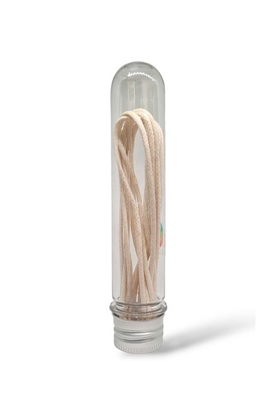 Take a Baacık Cream Colored Round Waxed Shoelaces - 110 cm