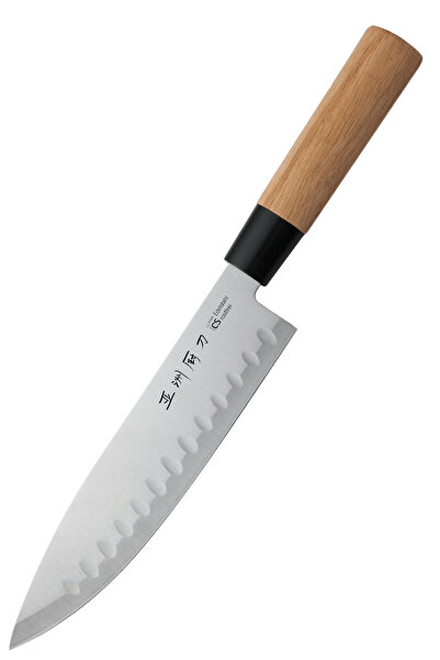 Carl Schmidt Sohn Osaka Serisi CS-Kochsysteme Bıçağı Asya Tasarımı Anaaki Bıçağı Ahşap Saplı 20 cm