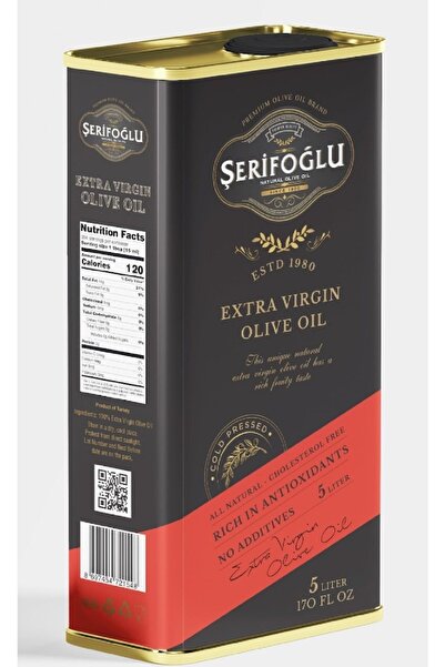 ŞERİFOĞLU 22/10/2024 Domat Naturel Sızma Zeytinyağı Teneke 5 L