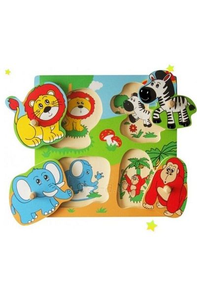 Viga Wooden Different Farm Animals And Colors Puzzle For Kids Ages 1+ Year