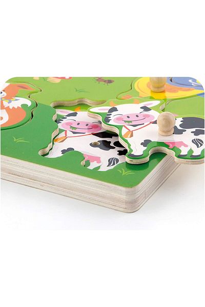 Viga Toys - 51273 - Sound Puzzle - Farm