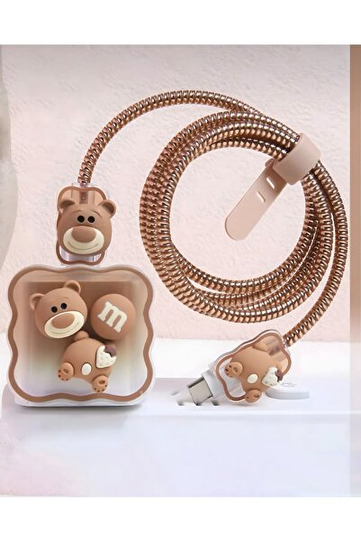 EmpoCases İphone 18w/20w Uyumlu Şarj Aleti Kılıfı Şarj Kablosu Örme Aparatı T...
