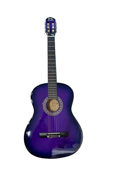 Segah Müzik Mor Renk Klasik Gitar - 4/4 Boy Öğrenci Gitarı Kılıf Ve Pena Hediye !