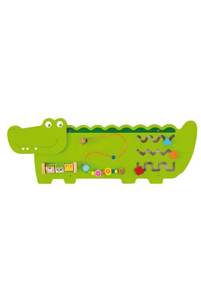 Viga Crocodile Early Developmental Activity Wall Panel Toy for Kids Ages 18+ Months