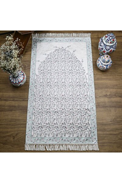 Asyabayrak Плетена килимок з візерунком бірюзової кераміки