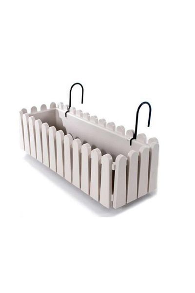 SERİNOVA 9 Liter White Dirty Flower Pot - Hanging and Apparatus