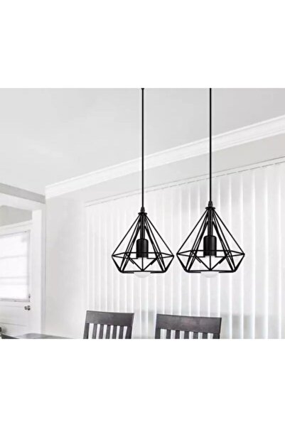 LİVORA LIGHTING Prizma Siyah Tekli Sarkıt Avize