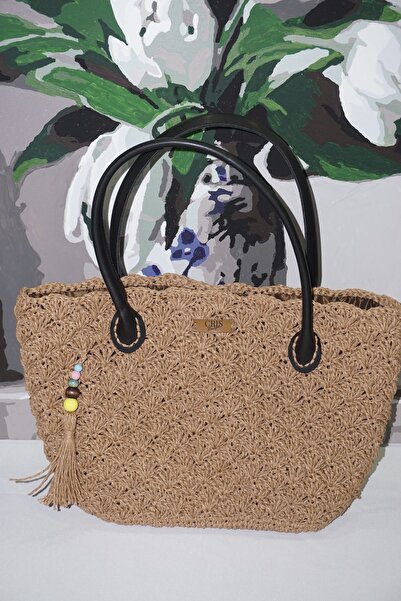 Cris Boutique Büyük Boy Kağıt İp Omuz Çanta