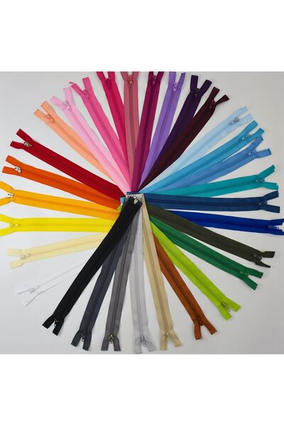 ŞF Şeref Fermuar مونت سوستة 35 سم الوان مختلطة 30 قطعة