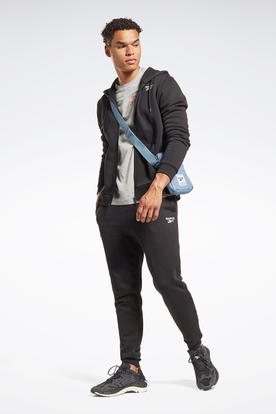 Reebok RI Left Chest Logo Siyah Erkek Eşofman Üstü