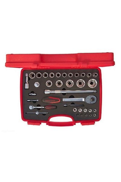 İzeltaş 1113 00 1038 Six Corner Socket Wrench Set 35 Pieces