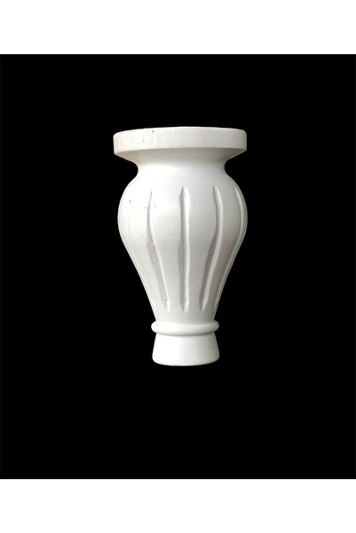 Turkuaz Ahşap Kanepe Dolap Ayak Beyaz 10,5 Cm