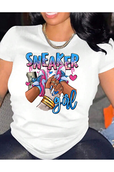 AEMİ okrugla kragna 100% pamuk Oversize kroj Ženski Patike T-shirt