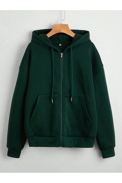 DAXİS Sportwear Company Φούτερ μεγάλου μεγέθους με φερμουάρ