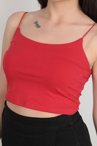 GİYSA Rope Strap Crop Bustier Compak Rope Strap Bustier