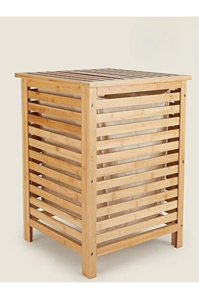 Atbyhome Καλάθι Πλυντηρίου από Μπαμπού 40x40x57εκ.