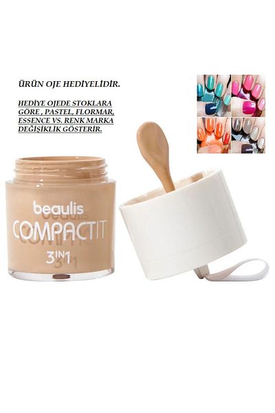 beaulis Compact It Foundation & Blush & Concealer 144 Sand Bliss