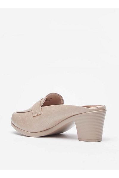 Flora Bella by Shoexpress حذاء مفتوح منسوج سهل الارتداء مع كعب سميك