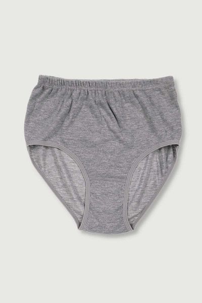 Tutku Women's Gray 3 Pack Ribana Bato Panties ELF568T0922CCM3