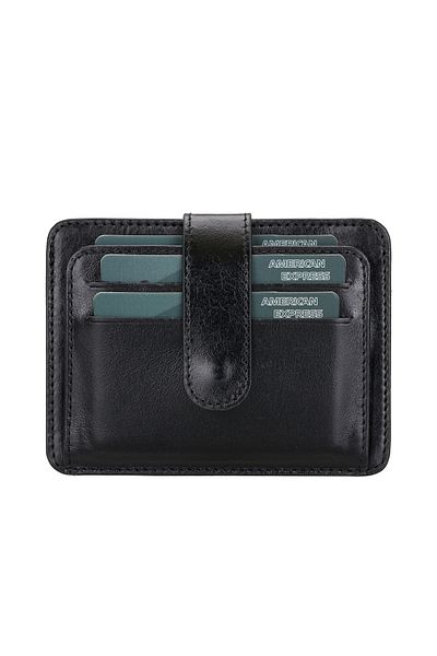 Lev Leather Θήκη πιστωτικής κάρτας Premium Unisex από γνήσιο δέρμα - Μινιμαλιστικό σχέδιο, πορτοφόλι πολλαπλών χρήσεων