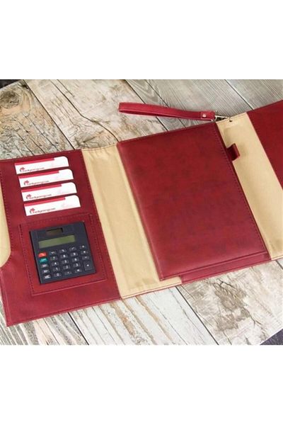 Kerem ofis Vip Memory Keepsake Book - With Key Lock, Thermo Leather, Calculator, No Date