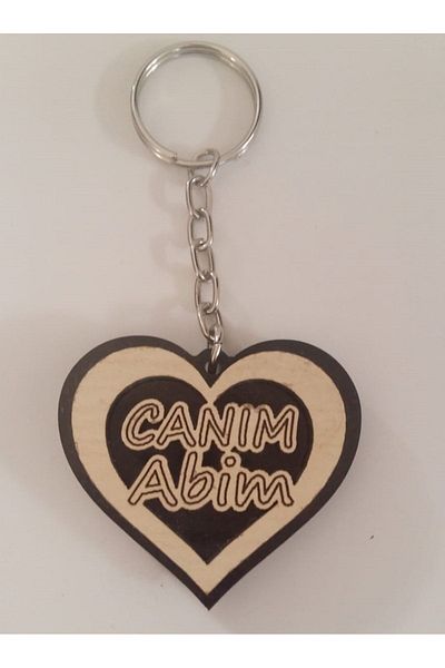 Hira Special Design "My Dear Brother" Wooden Keychain