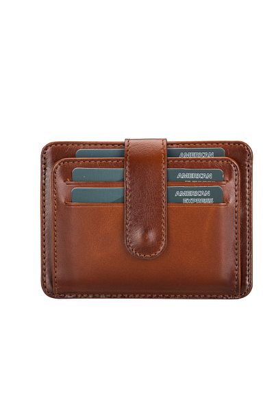 Lev Leather Premium Γνήσιο Δερμάτινο Μινιμαλιστικό Πορτοφόλι Πιστωτικής Κάρτας - Πολυχρηστικό Πορτοφόλι