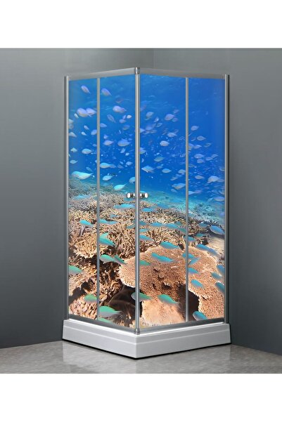 Özbey Reklam Banyo Duşakabin Kaplama Folyo Sticker Ord-163( Ölçüsü 160x170 4 ...