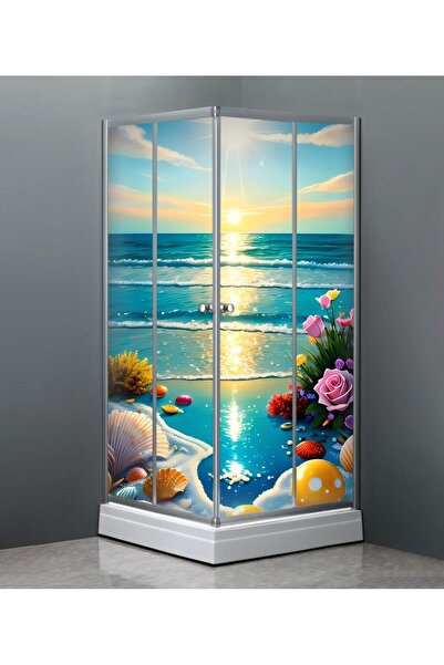 Özbey Reklam Banyo Duşakabin Kaplama Folyo Sticker Ord-143