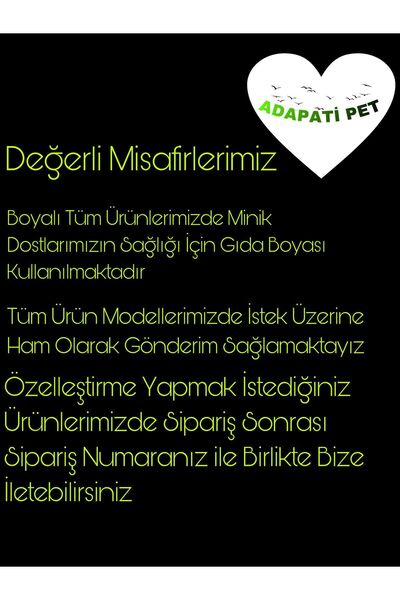 ADAPATİ PET Handmade Bead Swing Parrot Cage Top Perch